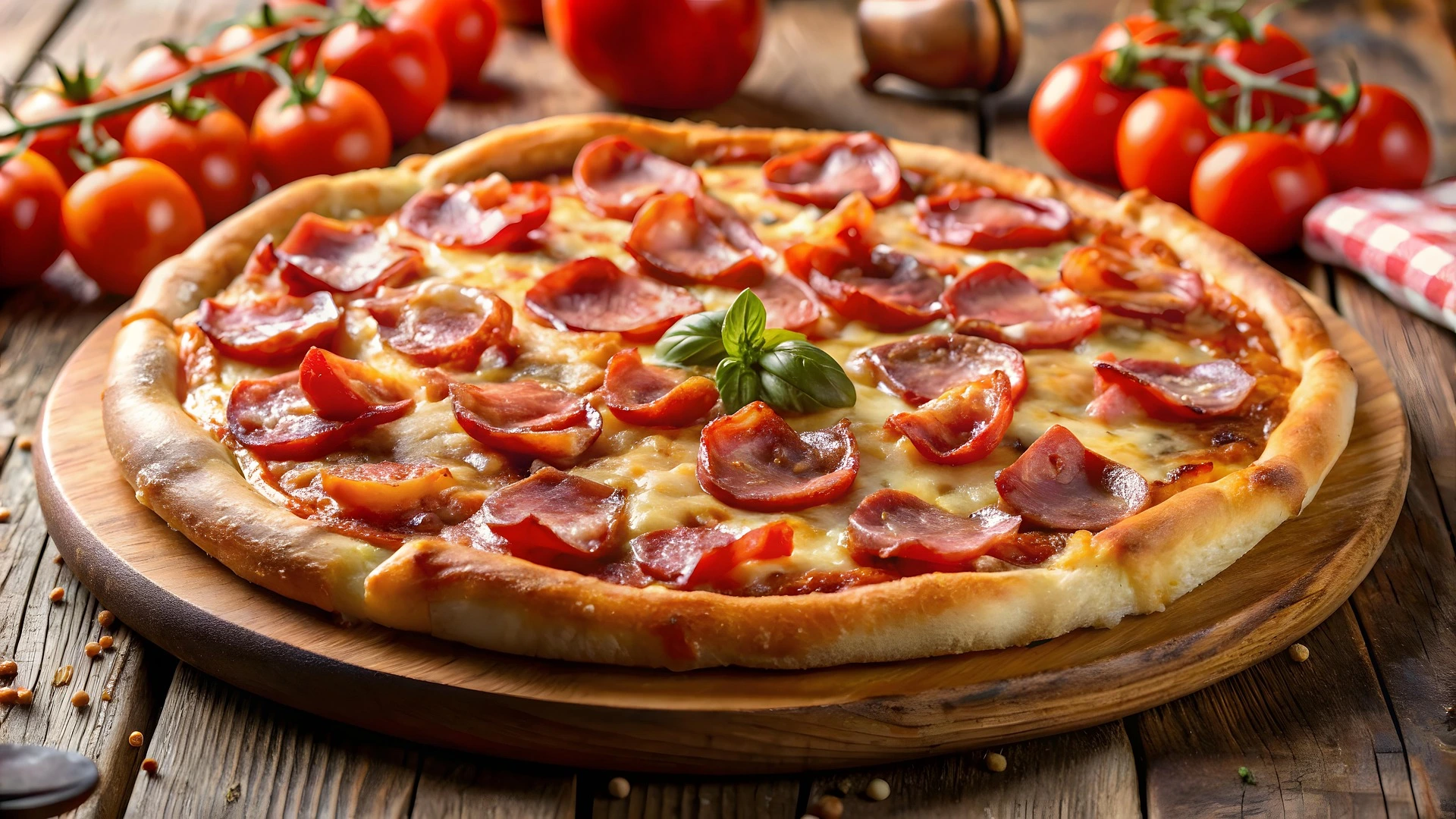 A freshly baked pizza lifted straight from the oven at Red City Grimethorpe
